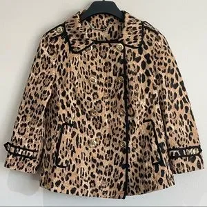 Veste Manches 3/4 Imprimé Léopard White House Black Market - Taille S
